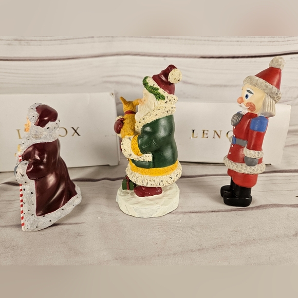 Lenox The Collectors Treasury of Santas Chrismas Holiday Set Nutcracker & Santas - Picture 5 of 12
